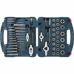 Bosch - Tap & Die Sets Minimum Tap Thread Size (Inch): 6-32 Maximum Tap Thread Size (Inch): 1/4-18 - Best Tool & Supply