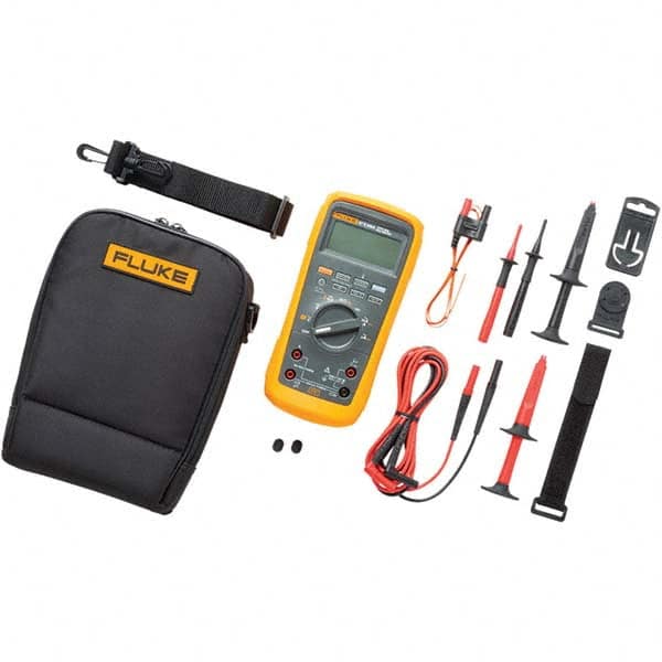 Fluke - Multimeters Multimeter Type: Digital; Digital Clamp Measures: Voltage; Resistance; Frequency; Capacitance; Diode Test; Continuity; Temperature - Best Tool & Supply