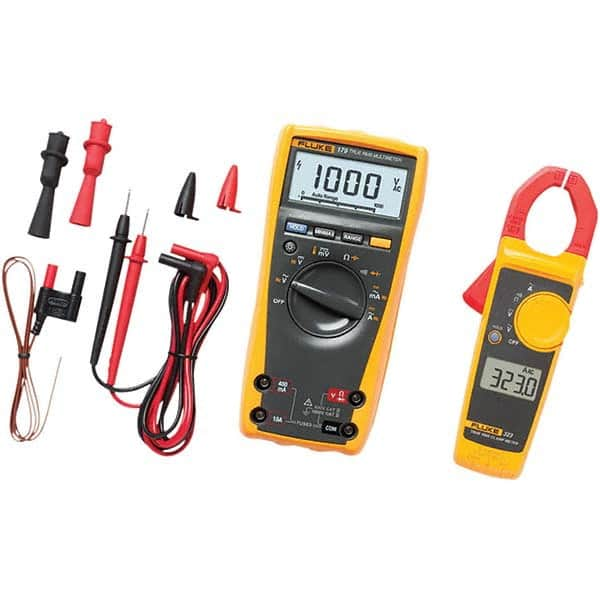 Fluke - Multimeters Multimeter Type: Digital; Digital Clamp Measures: Capacitance; Current; Frequency; Resistance; Temperature; Voltage - Best Tool & Supply