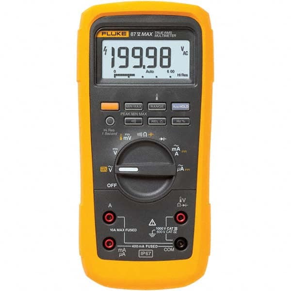 Fluke - Multimeters Multimeter Type: Digital Measures: Capacitance; Current; Frequency; Resistance; Temperature; Voltage - Best Tool & Supply