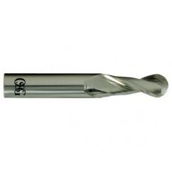 1/4" Dia. - 2-1/2" OAL - Carbide - Ball End HP End Mill-2 FL - Best Tool & Supply