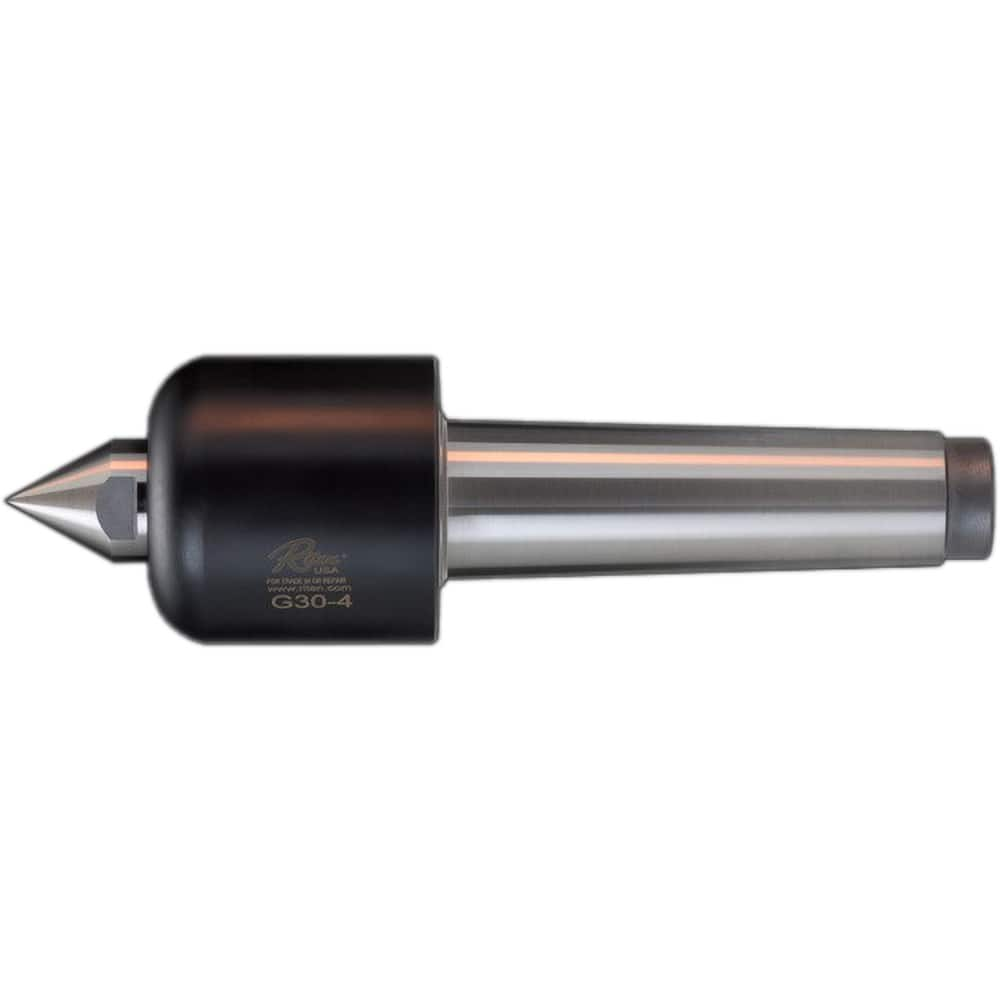 Riten - Live Centers; Shank Type: Morse Taper ; Taper Size: 4MT ; Point Style: Male ; Point Diameter (Decimal Inch): 1.3840 ; Point Length (Decimal Inch): 1.5650 ; Accuracy (Decimal Inch): 0.000200 - Exact Industrial Supply