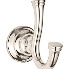 American Standard - Washroom Shelves, Soap Dishes & Towel Holders; Type: Double Robe Hook ; Material: Metal ; Length (Inch): 4 ; Width (Inch): 2-3/16 ; Depth (Inch): 4 ; Finish/Coating: Polished Nickel - Exact Industrial Supply
