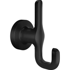American Standard - Washroom Shelves, Soap Dishes & Towel Holders; Type: Double Robe Hook ; Material: Metal ; Length (Inch): 2-7/8 ; Width (Inch): 2 ; Depth (Inch): 2-7/8 ; Finish/Coating: Matte Black - Exact Industrial Supply