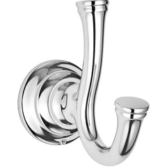 American Standard - Washroom Shelves, Soap Dishes & Towel Holders; Type: Double Robe Hook ; Material: Metal ; Length (Inch): 4 ; Width (Inch): 2-3/16 ; Depth (Inch): 4 ; Finish/Coating: Polished Chrome - Exact Industrial Supply
