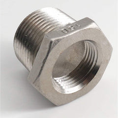 Pipe Fitting: 1 x 1/2″ Fitting, 304 Stainless Steel 150 psi