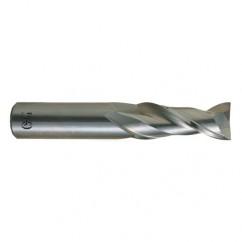 3/4 Dia. x 4 Overall Length 2-Flute .090 C/R Solid Carbide SE End Mill-Round Shank-Center Cutting-Uncoated - Best Tool & Supply