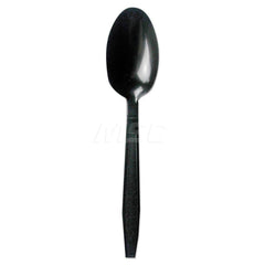 Paper & Plastic Cups, Plates, Bowls & Utensils; Flatware Type: Teaspoon; Material: Plastic; Color: Black; Disposable: Disposable