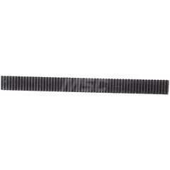 1/4″ Face Width 4' Long 416 Stainless Steel Gear Rack 48 Pitch, 14.5° Pressure Angle, Square