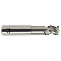 1 Dia. x 6 Overall Length 3-Flute .060 C/R Solid Carbide SE End Mill-Round Shank-Center Cutting-Uncoated - Best Tool & Supply