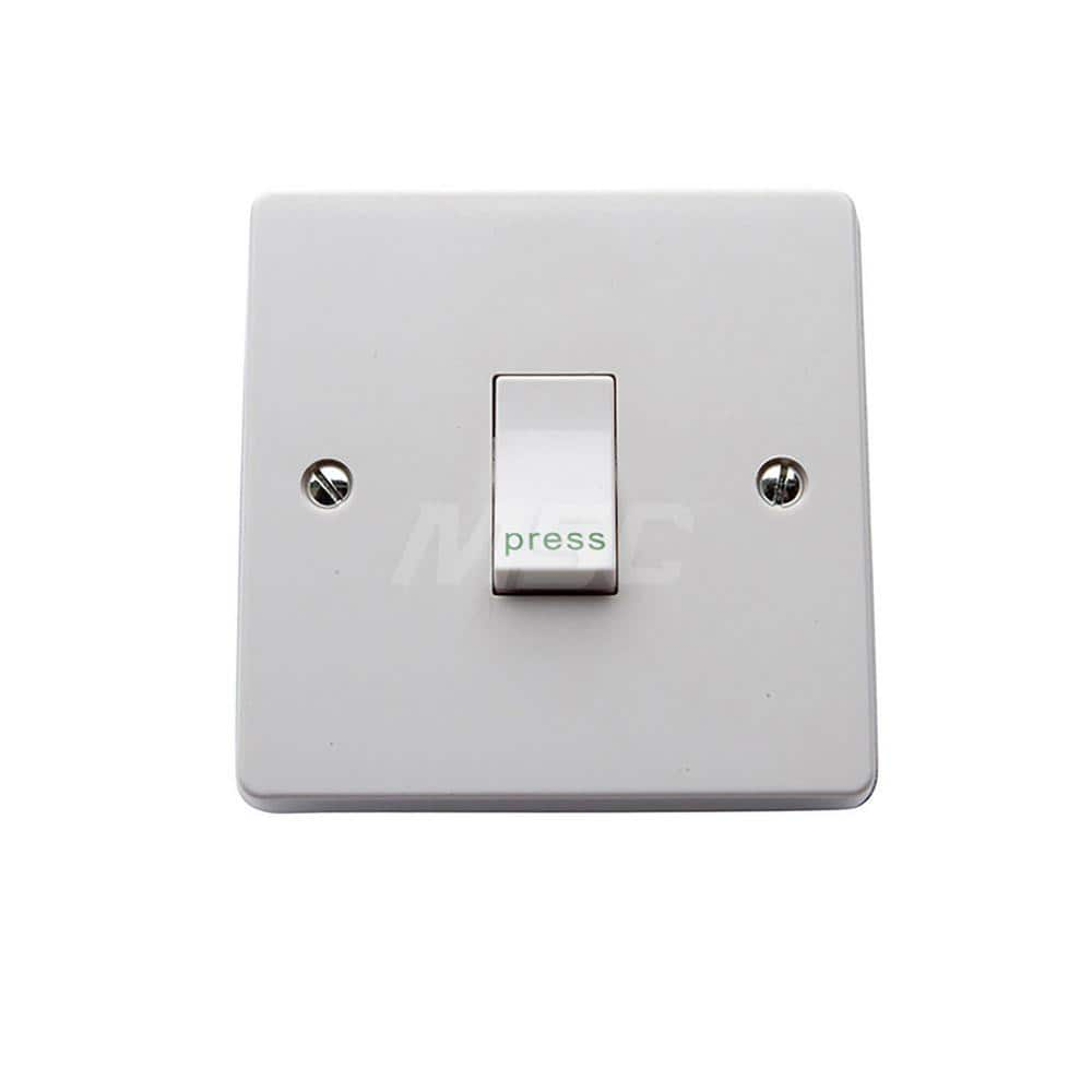 Pushbutton Switches; Switch Type: Push Button; Pushbutton Type: Rocker Switch; Pushbutton Shape: Square; Pushbutton Color: White; Operator Illumination: Illuminated; Operation Type: Momentary (MO); Voltage: 12 to 24 VDC; Contact Form: SPDT