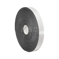 Black Double-Sided Polyethylene Foam Tape: 1/2″ Wide, 5 yd Long, 31 mil Thick, Rubber Adhesive