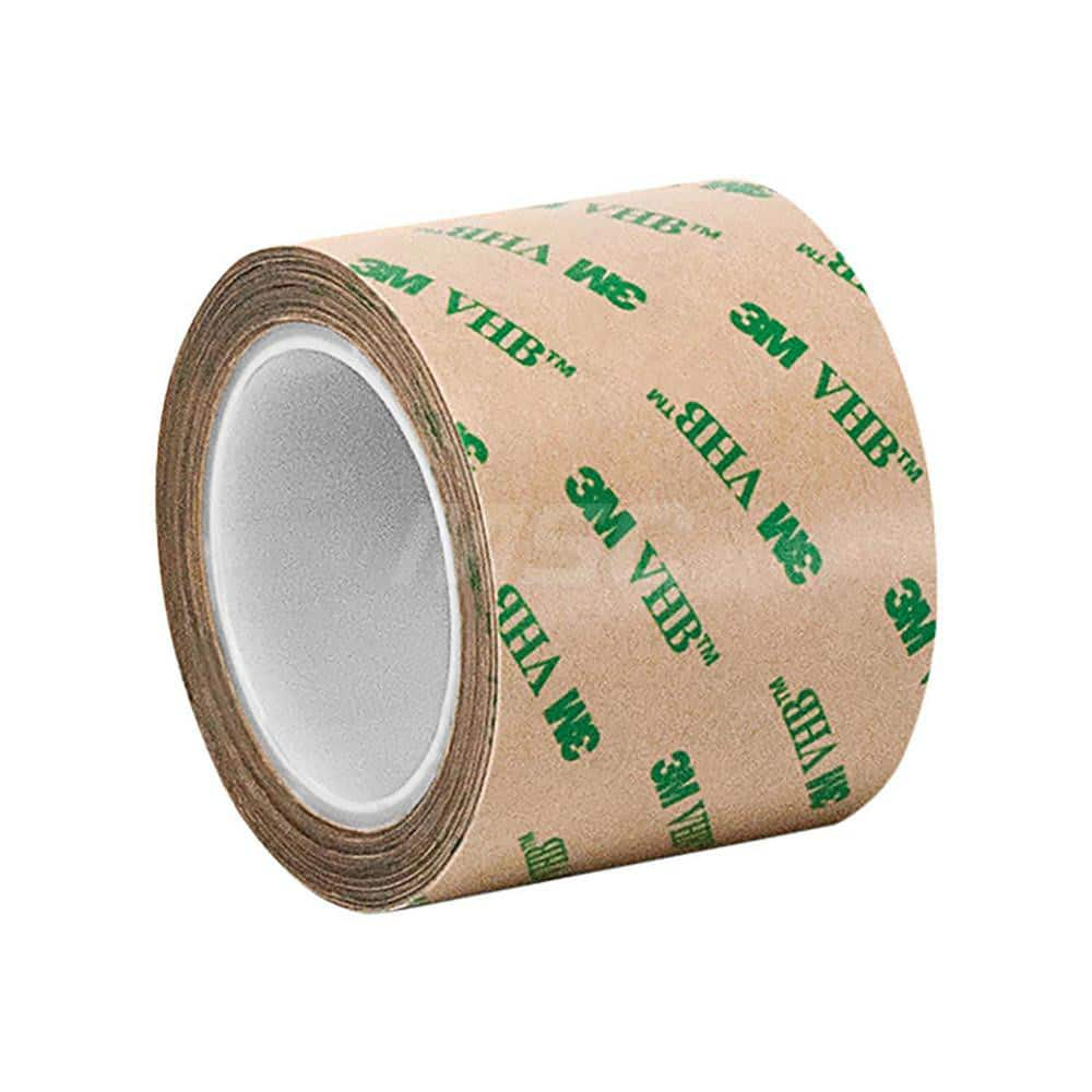 Clear Double-Sided Polyethylene Foam Tape: 1/2″ Wide, 5 yd Long, 5 mil Thick, Acrylic Adhesive