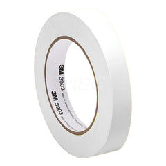 Duct Tape: 1/2″ Wide, 6.3 mil Thick, Vinyl Rubber Adhesive, 14 lb/in Tensile Strength