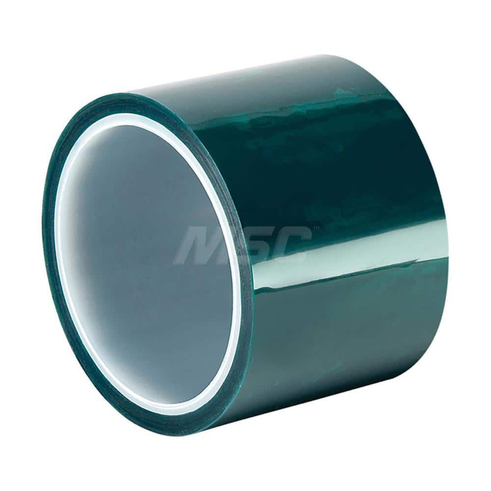 Polyester Film Tape: 3″ Wide, 72 yd Long, 3.3 mil Thick 50 Lb/In Tensile Strength, Silicone Adhesive, 400 ° F