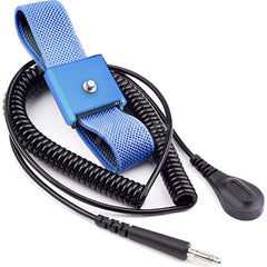 Grounding Wrist Straps; Size: Adjustable; Attachment Method: Snap Lock; Disposable or Reusable: No; Material: Fabric; Grounding Cord Included: Yes; Cord Length: 6; Resistor: Yes; Disposable: No