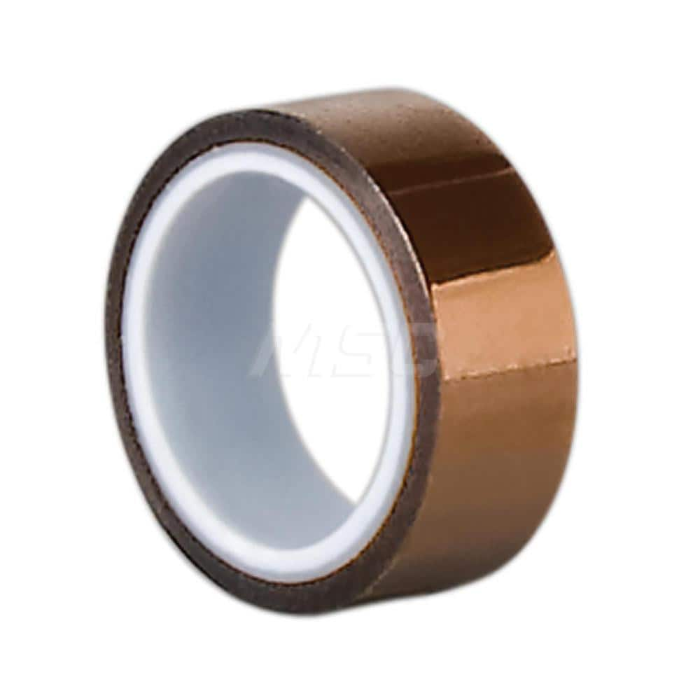 Polyimide Film Tape: 1″ Wide, 5 yd Long, 3 mil Thick 30 Lb/In Tensile Strength, Acrylic Adhesive, 311 ° F