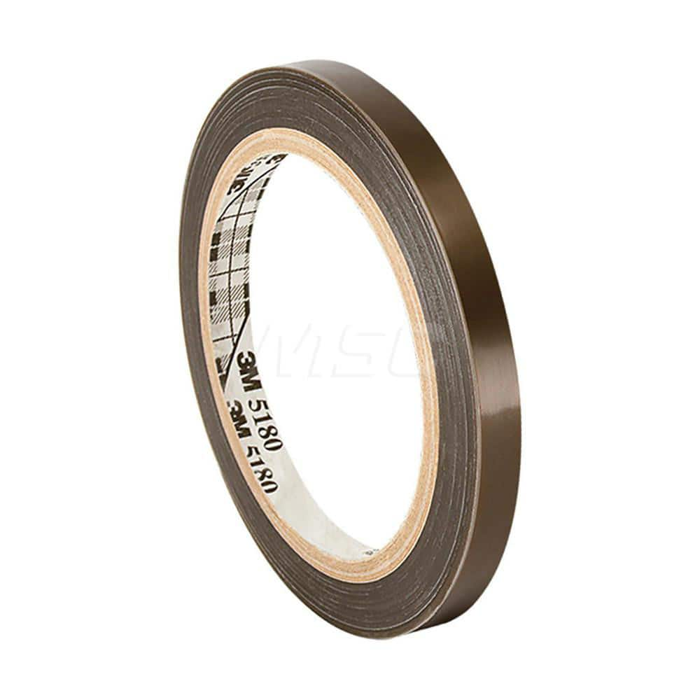 Polytetrafluroethylene Film Tape: 1″ Wide, 36 yd Long, 3.7 mil Thick 27 Lb/In Tensile Strength, Silicone Adhesive, 500 ° F