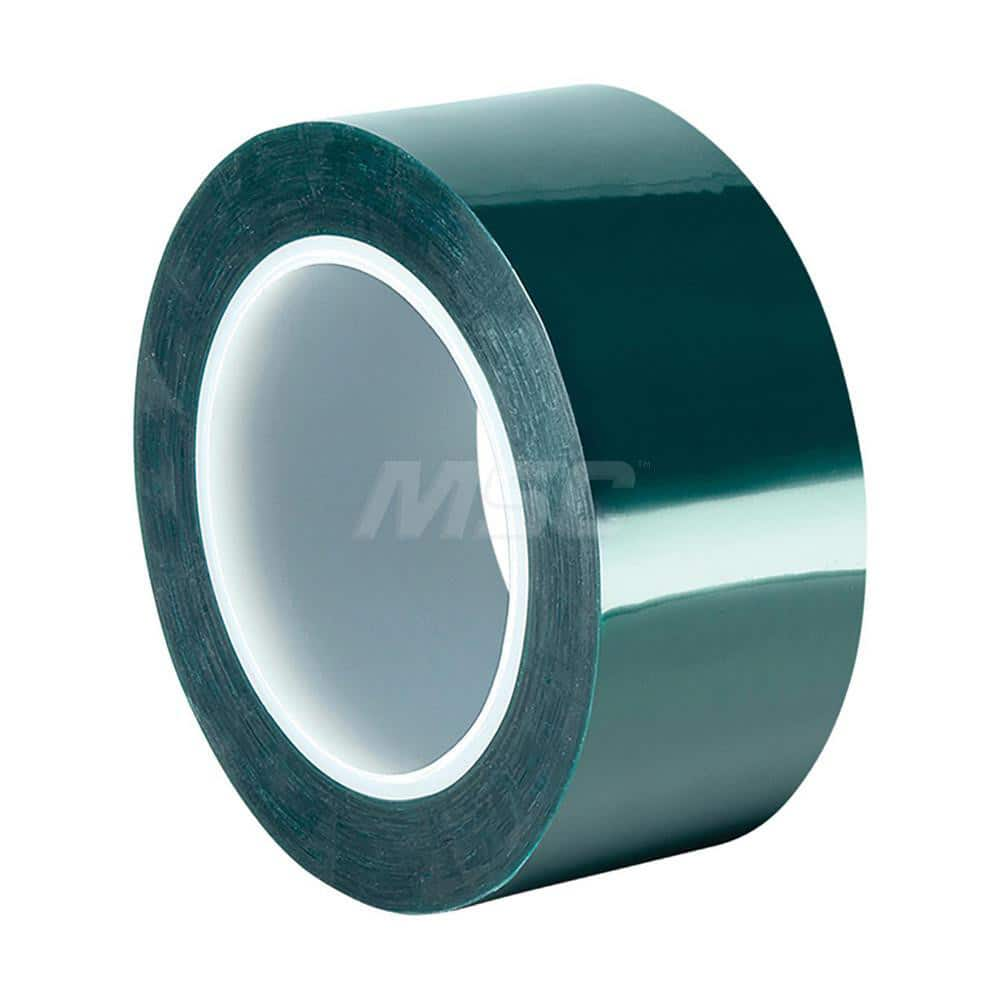 Polyester Film Tape: 3/8″ Wide, 72 yd Long, 3.3 mil Thick 50 Lb/In Tensile Strength, Silicone Adhesive, 400 ° F