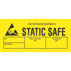 Anti-Static Equipment Accessories; Type: Safety Label