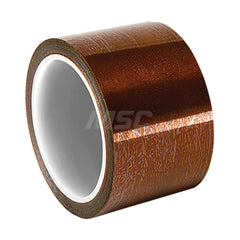 Polyimide Film Tape: 2″ Wide, 5 yd Long, 2.3 mil Thick 23 Lb/In Tensile Strength, Acrylic Adhesive, -20 to 350 ° F