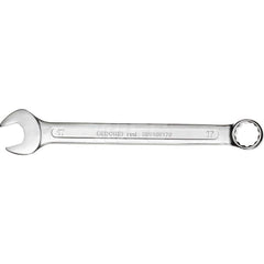 Combination Wrench: Vanadium Steel, Matte Satin Chrome-Plated