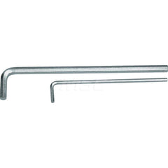 Hex Key: 2 mm Hex, Extra Long Arm 102 mm OAL, 61CrSiV5 Vanadium Steel