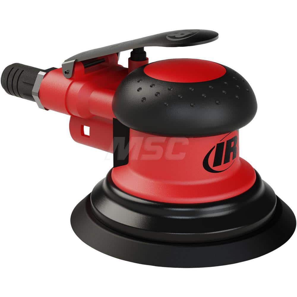 Air Orbital Sander: Round, 5″ Pad, 1,200 OPM 17.5 CFM, 90 psi, Hook & Loop Backing Pad