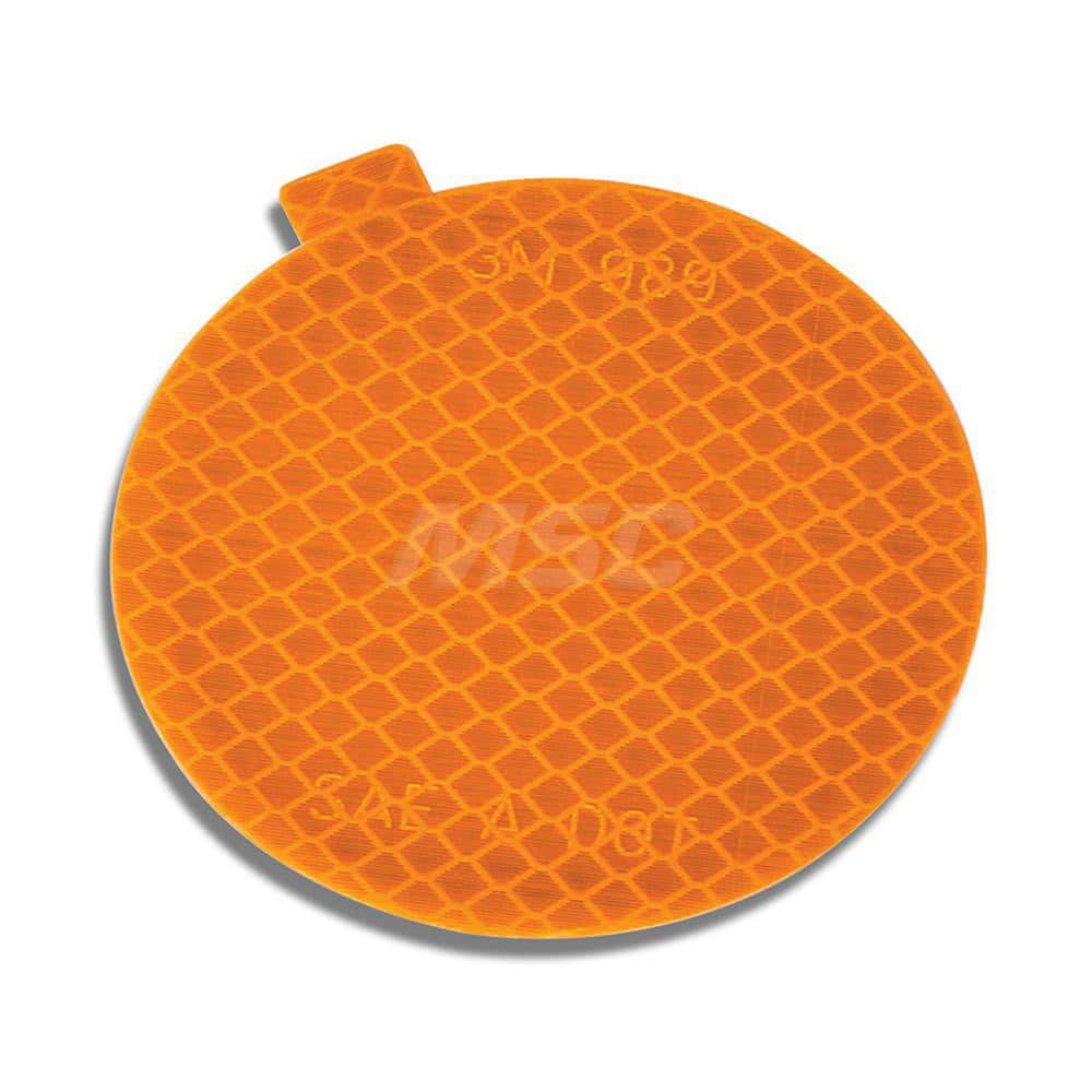 DOT Conspicuity Tape; Color: Orange; Tape Material: Reflective Sheeting; Width (Inch): 3; Length (Feet): 0.25