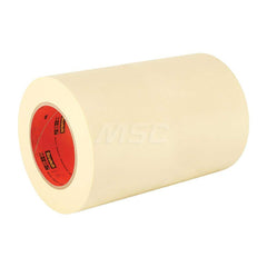 Masking Tape: 12″ Wide, 60 yd Long, 4.4 mil Thick, Natural Crepe Paper, Rubber Adhesive, 19 lb/in Tensile Strength