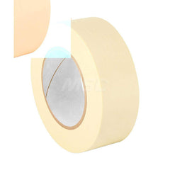 Masking Tape: 1-1/2″ Wide, 60 yd Long, 5.5 mil Thick, Tan Crepe Paper, Rubber Adhesive, 22 lb/in Tensile Strength