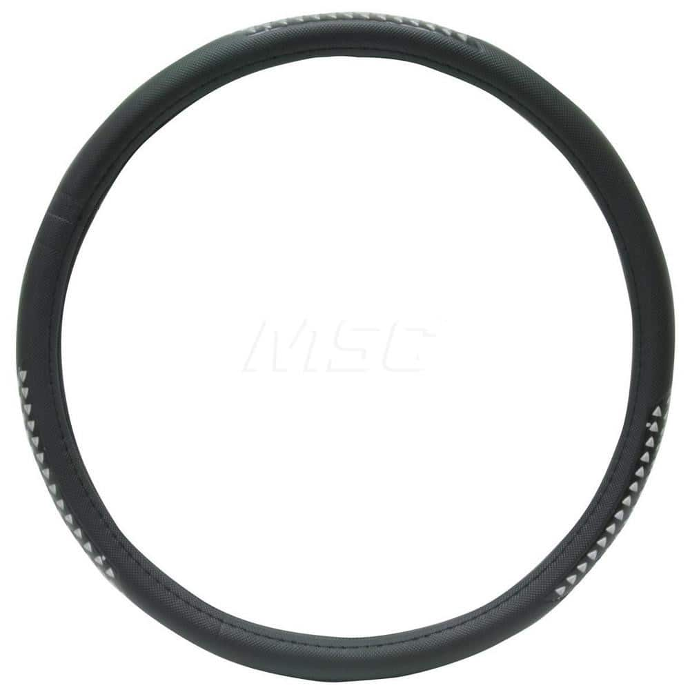 Vehicle Interior Covers; Type: Steering Wheel Cover; Color: Black; Width (Inch): 18