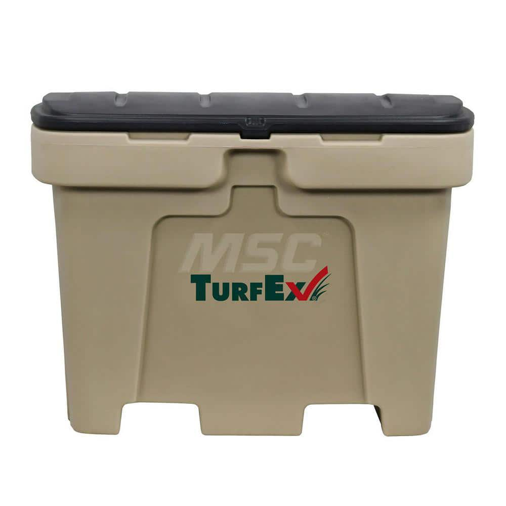 Bulk Storage Container: 33 x 48 x 35-3/4″, 18 sq ft, Polyethylene, Storage Box Tan