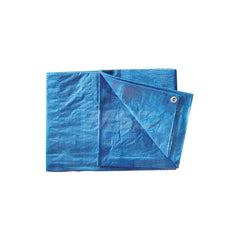 Tarp/Dust Cover: Blue, Rectangle, Polyethylene, 16' Wide