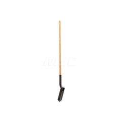 Digging Shovel: Steel, 11″ Blade Length, 3″ Blade Width 48″ Wood Straight Handle