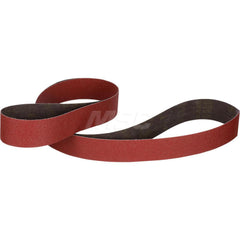 Abrasive Belt: 2″ Width, 132″ OAL, 36+ Grit, Ceramic Coated