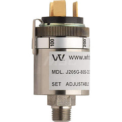 Pressure, Vacuum & Compound Switches; Type: High Pressure Switch with Low Pressure Set Points; Thread Size: 1/8; Voltage: 115VAC / 28 VDC; Thread Type: NPT Male; Amperage: 1.0000; Electrical Connection: 1/4in Male Spade Terminals; Wetted Parts Material: 3