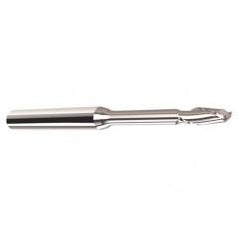 1/8" Dia. - 1/8" LOC - 3" OAL - .015 C/R  2 FL Carbide End Mill with 2.00 Reach - Uncoated - Best Tool & Supply