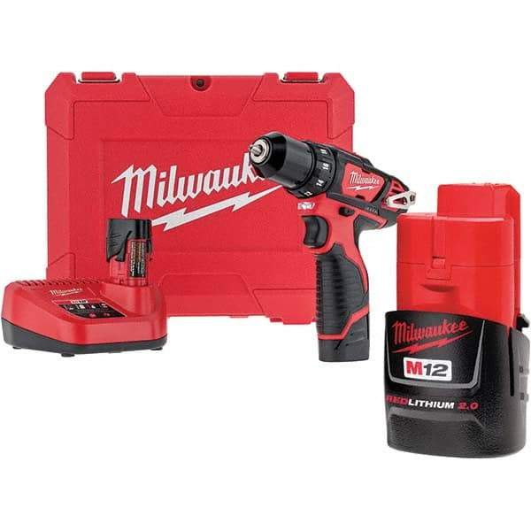 Milwaukee Tool - Cordless Drills Battery Voltage: 12 Battery Chemistry: Lithium-Ion - Best Tool & Supply