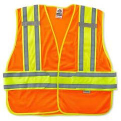 8240HL M/L ORANGE EXPANDABLE VEST - Best Tool & Supply