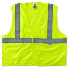 8255HL S/M LIME TREATED POLY VEST - Best Tool & Supply