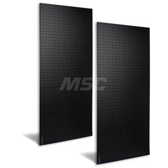 Peg Boards; Width (Inch): 48; Height (Inch): 1/4; Number of Panels: 2; Color: Black; Base Length (Inch): 24