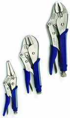 3 Piece - Asst Jaw Cushion Grip Locking Plier Set - Best Tool & Supply