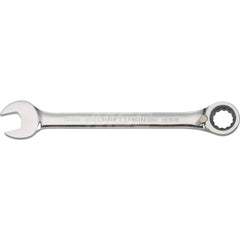 Combination Wrench: Steel, Polished Chrome-Plated