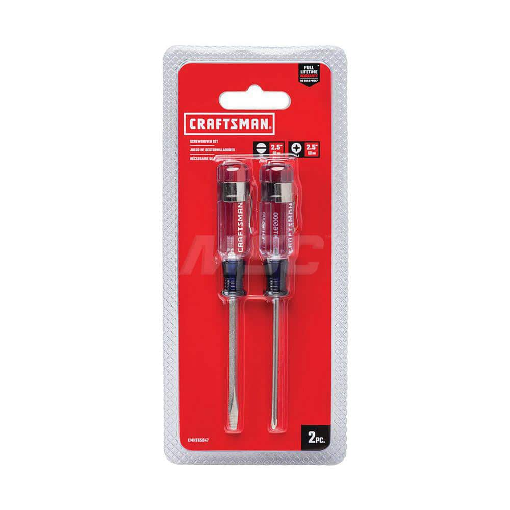 Screwdriver Set: 2 Pc, Phillips