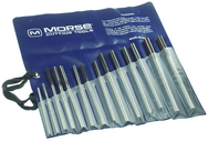 14 Piece-Range Metric Over / Under 4-12mm-HSS-Bright Straight Shank/Straight Flute-Plastic Pouch Chucking Reamers - Best Tool & Supply
