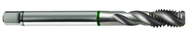 M12x1.5 6H 3-Flute Cobalt Green Ring Semi-Bottoming 40 degree Spiral Flute Tap-Bright - Best Tool & Supply