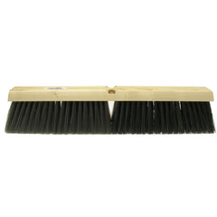 18″ - Black Medium Sweeping Broom Without Handle - Best Tool & Supply
