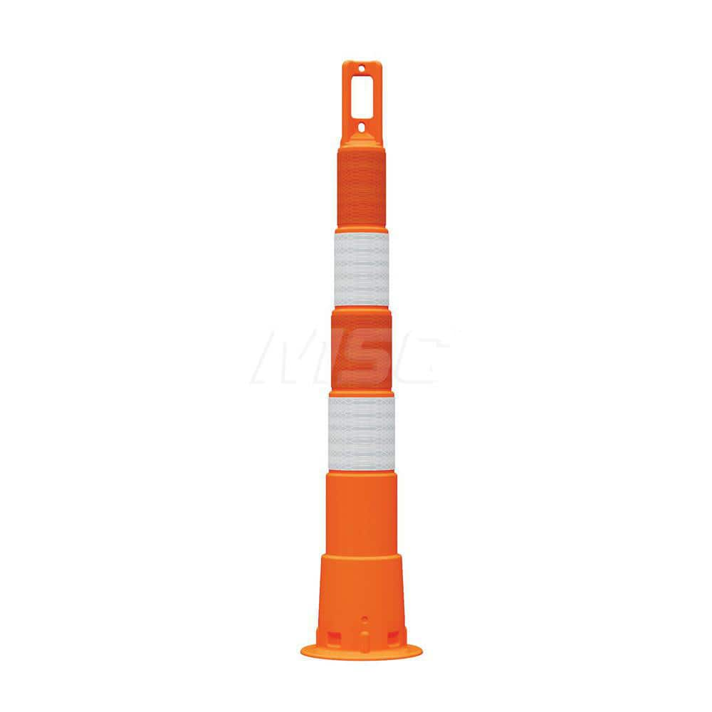 Traffic Barrels, Delineators & Posts; Type: Channelizing Cone; Material: Polyethylene; Reflective: Yes; Base Needed: Yes; Height (Inch): 50.4; Width (Inch): 7-3/4; Additional Information: Series: 650R1; Dimensions: 42 in Without Handle; Sheeting Grade: Hi