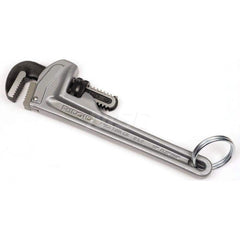 Tethered Pipe Wrench: 24″ OAL, Aluminum 3″ Max Pipe Capacity